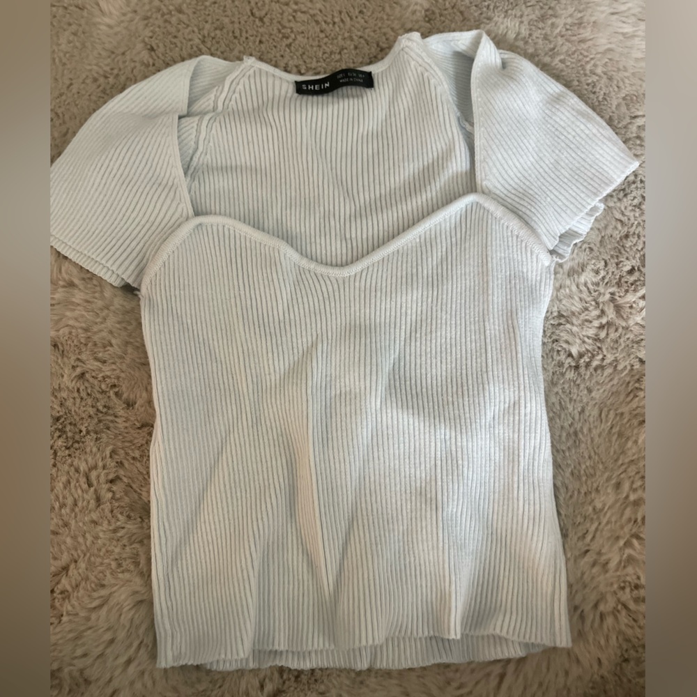 SHEIN light blue top